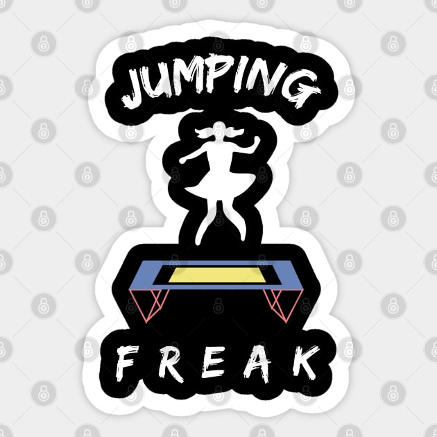 Funny Gymnastics Trampoline and Acrobatic Sports Quote Sticker by Riffize
